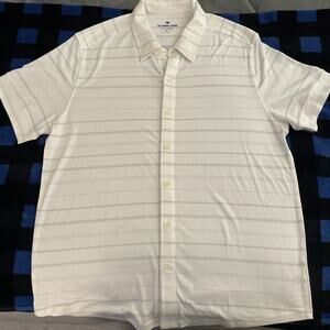 The Normal Brand White Casual Button Down Shirt